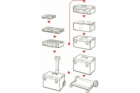 Купить Ящик для инструментов QBRICK SYSTEM ONE 450 PROFI 585x385x420 мм фото №9