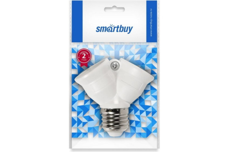 Купить Переходник Е27-2xЕ27 белый Smartbuy  SBE-A-E27-2E27 фото №4