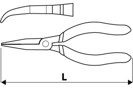 Купить TOPEX Плоскогубцы удлиненные изогнутые 130 мм 32D723 32D723 фото №2