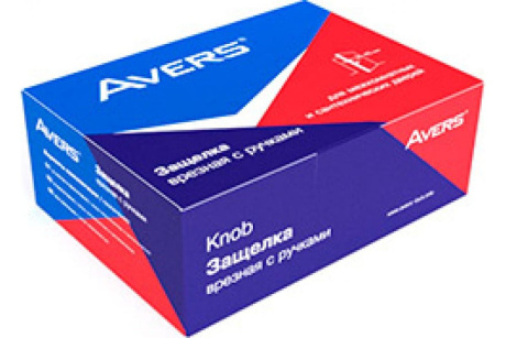 Купить Защелка дверная  кноб  "Avers" ключ/фиксатор 8091-01-AB  бронза   00024997 фото №2