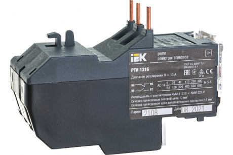 Купить Реле тепловое РТИ 1316 9-13А  IEK DRT10-0009-0013 фото №4