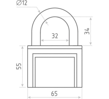 Купить Навесной замок НОРА-М ЗН-408-70 мм 3кл. 13802 фото №3